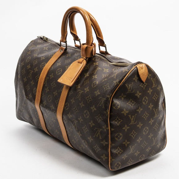 Louis Vuitton Keepall 45 in Brown Monogram Canvas - Picture 2 of 7